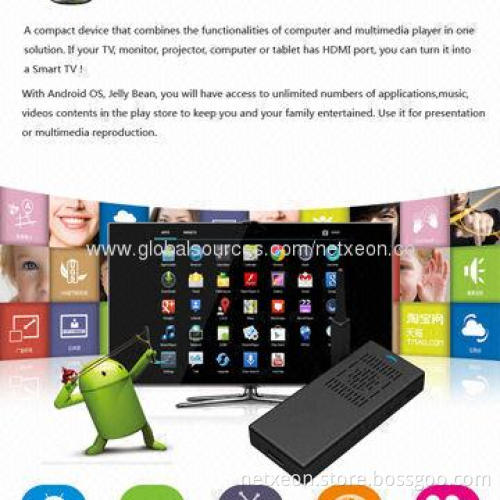 Quad-core Google's Android TV Dongle, 100 to 220V AC Input Range